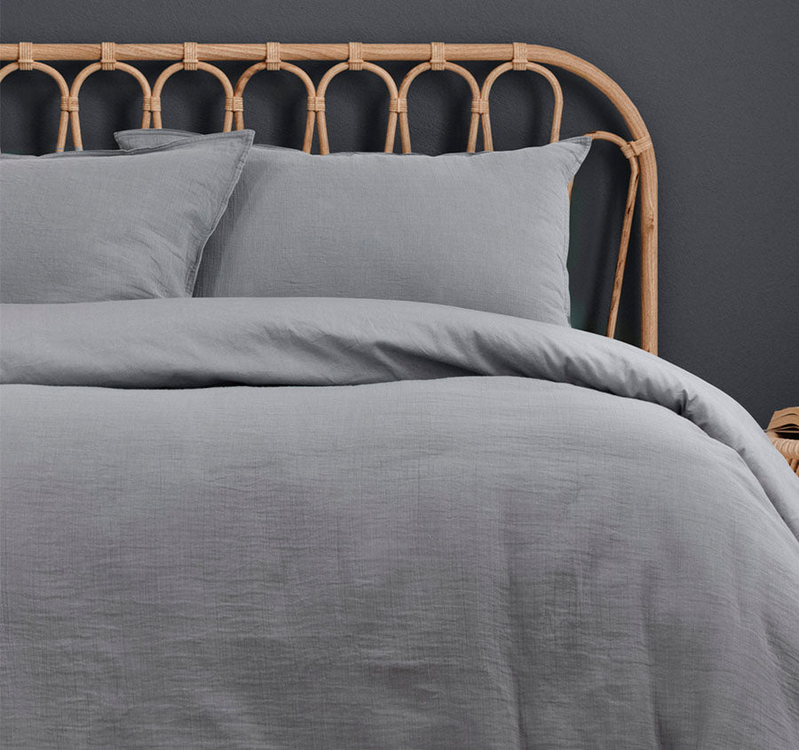 Earth Quilt Cover Set Range Grey Manchester Warehouse