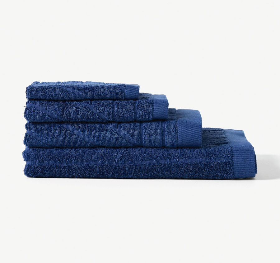 Isle 600GSM Cotton Bath Towel Range Cobalt Manchester Warehouse