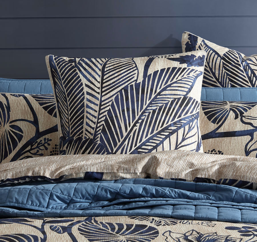 Kuranda European Pillowcase Blue Manchester Warehouse