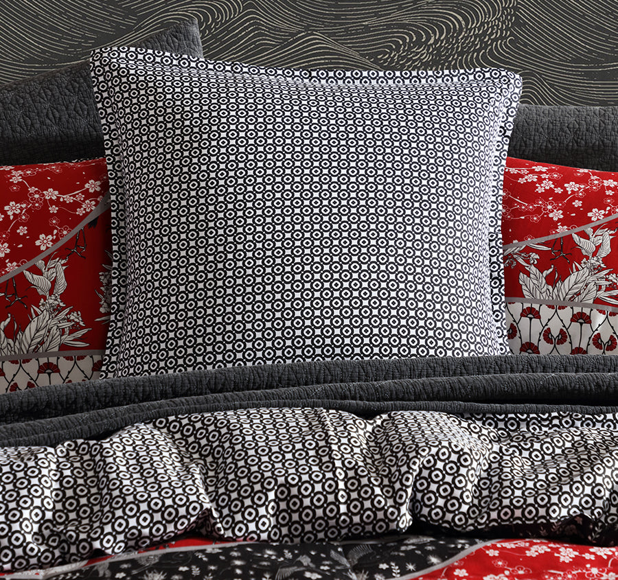 Maru European Pillowcase Red Manchester Warehouse