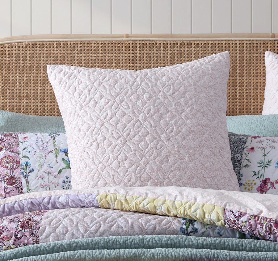 Bodhi European Pillowcase Pink Manchester Warehouse