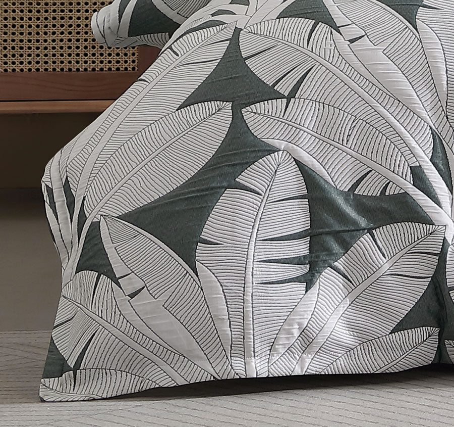 Lagos Quilt Cover Set Range Olive Manchester Warehouse