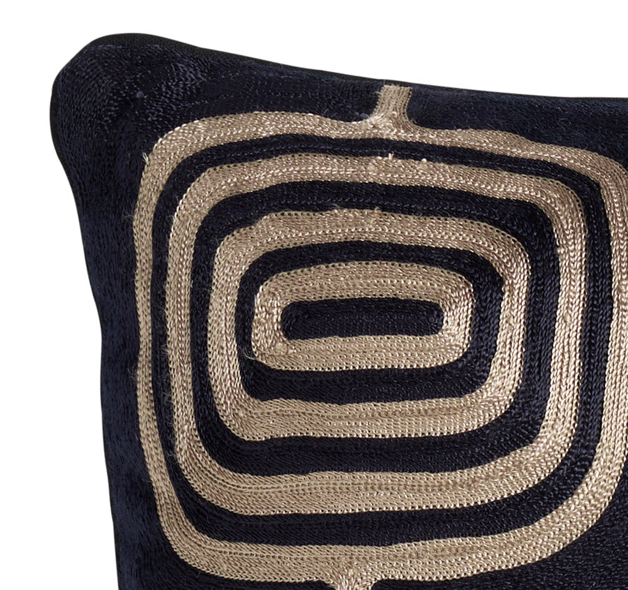 Paoletti Mirage Cuscino Decorativo 45x45 Cm In Policotone, Colore Oro, Effetto Metallico Reversibile, Con Imbottitura In Poliestere