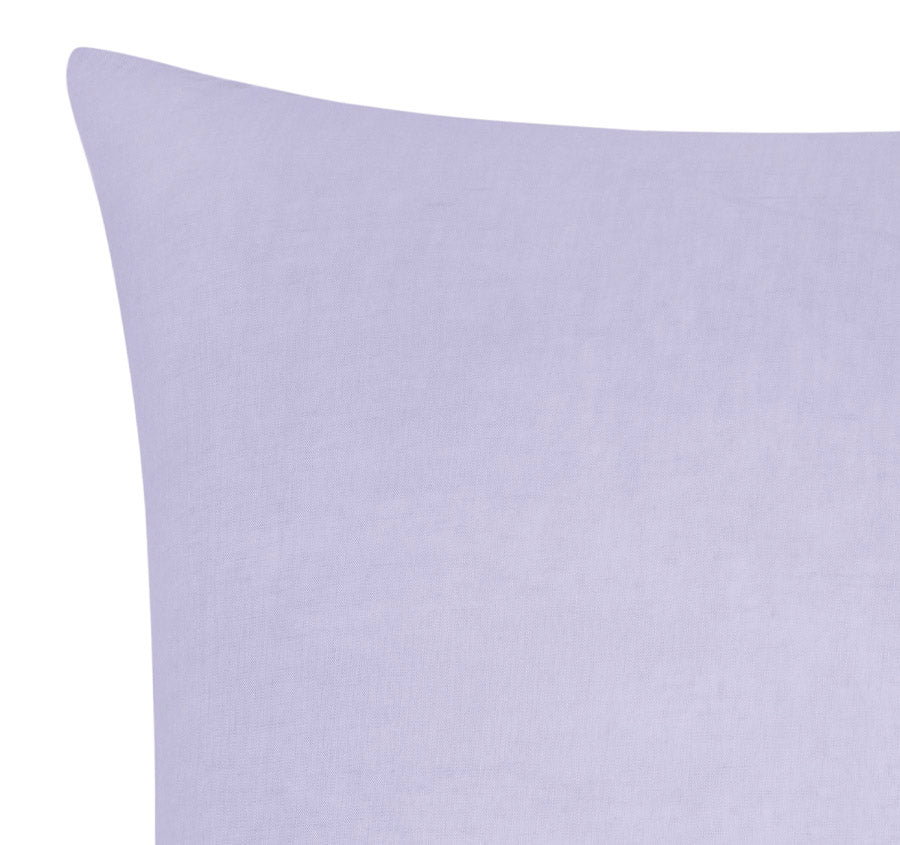 Stonewashed French Linen European Pillowcase Lilac Manchester Warehouse