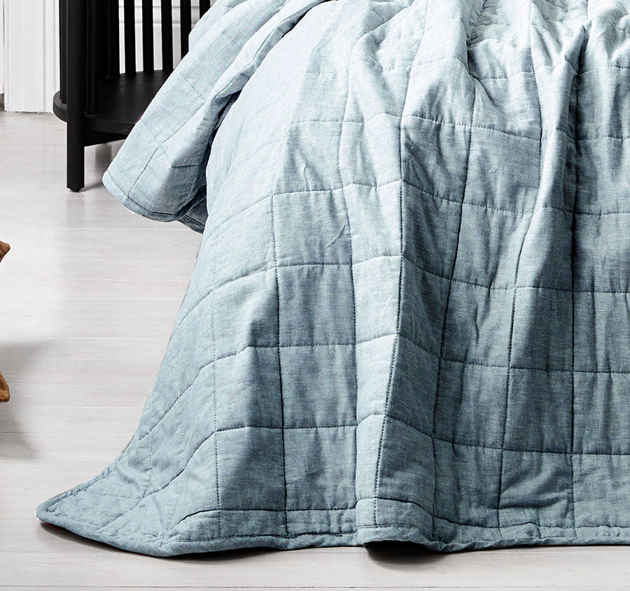 Chambray Bed Cover Bluestone Manchester Warehouse