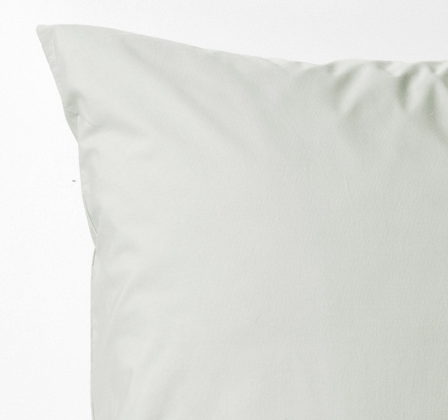 Halo Organic Cotton European Pillowcase Sage Manchester Warehouse