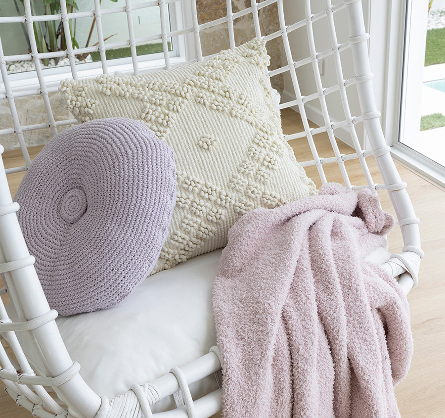KAAT Amsterdam Jonine Lilac Square Filled Cushion 45cm x 45cm main image 0