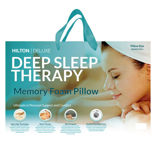 Deep Sleep Therapy Memory Foam Standard Pillow Firm Medium