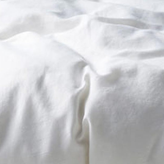 Nimes Linen Quilt Cover Set Range White