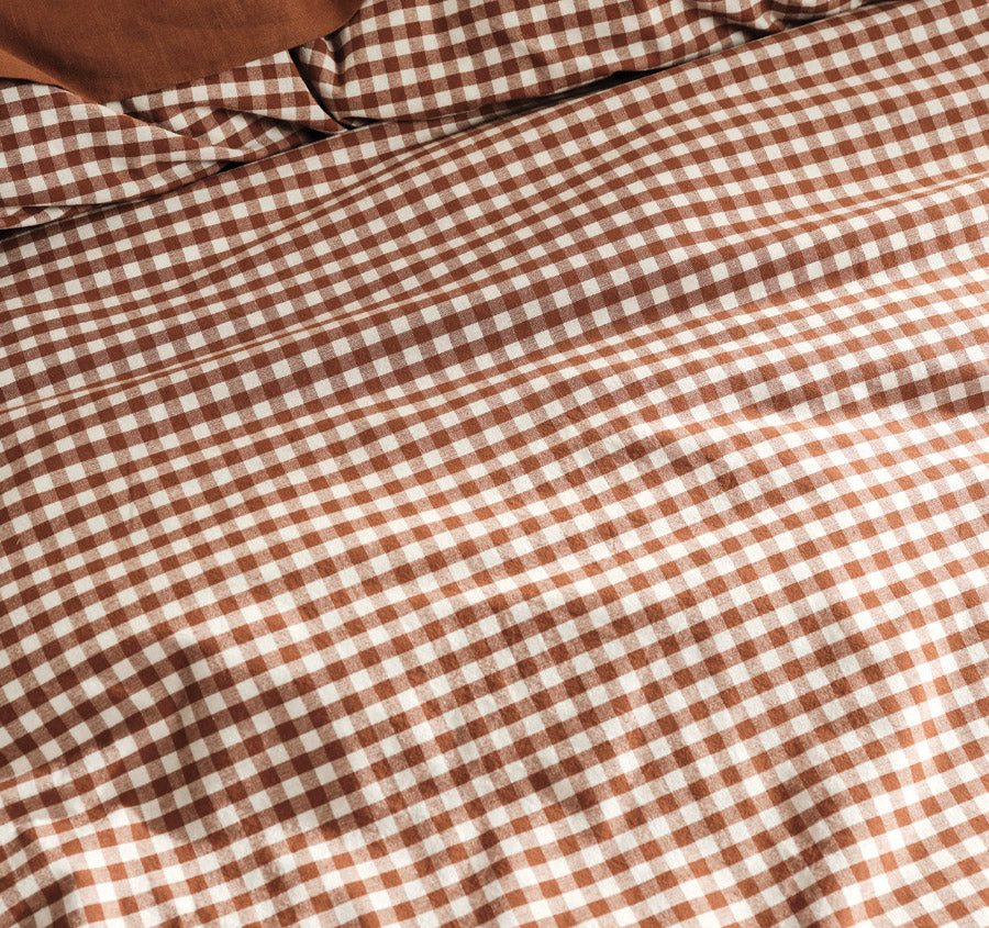 Springsteen Quilt Cover Set Range Cinnamon Manchester Warehouse