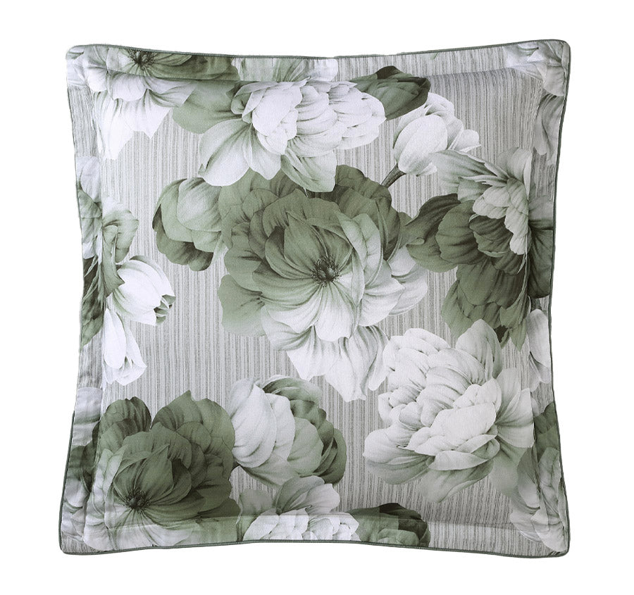 Hailey European Pillowcase Sage Manchester Warehouse