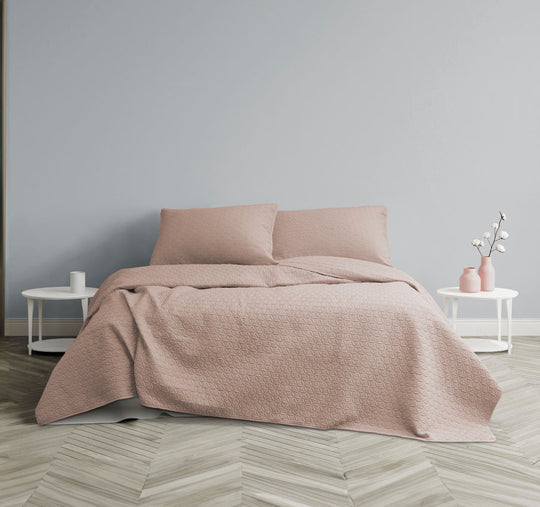 Chloe Coverlet Set Powder Pink