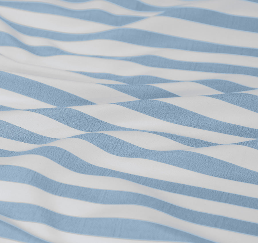 Frankie Stripe Quilt Cover Set Range Blue