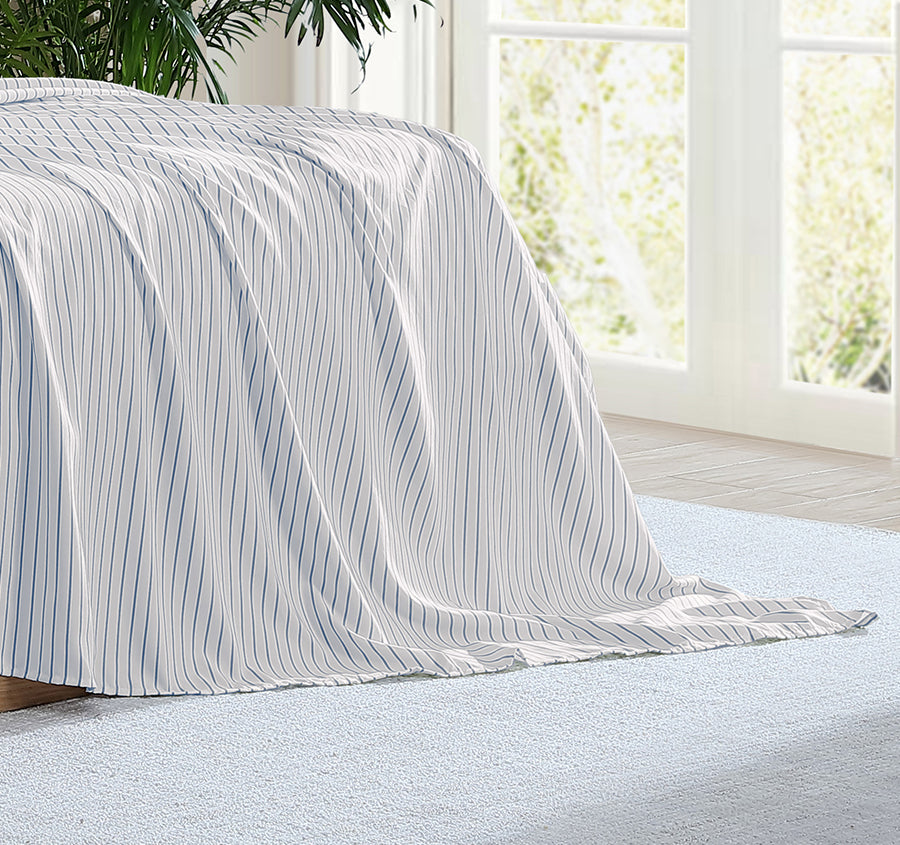 Frankie Stripe Sheet Set Range Blue
