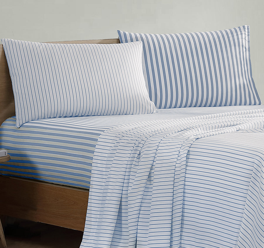 Frankie Stripe Sheet Set Range Blue