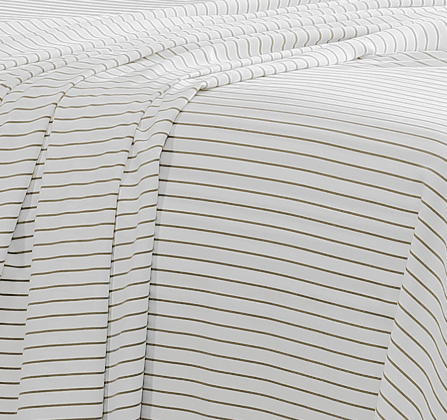 Frankie Stripe Sheet Set Range Natural