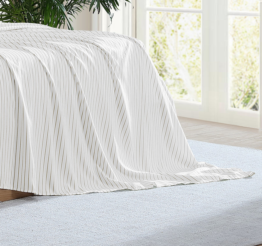 Frankie Stripe Sheet Set Range Natural