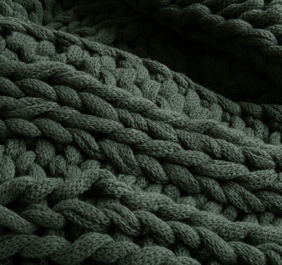 Jemma 120x150cm Throw Rug Olive