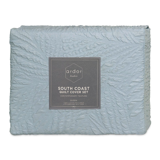 South Coast Quilt Cover Set Range Pale Blue