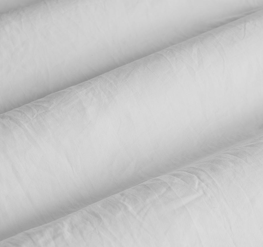 Vintage Washed Quilt Cover Set Range White