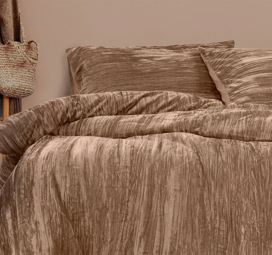 Vivienne Quilt Cover Set Range Champagne