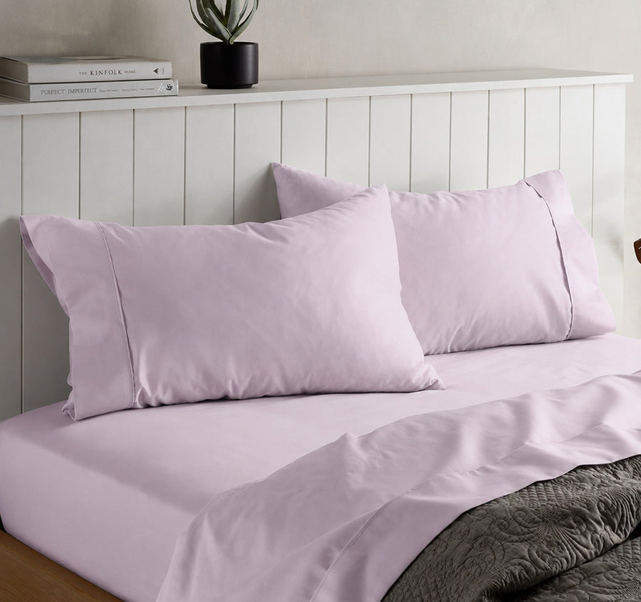 Alba Cotton Rich Sheet Set Range Lilac