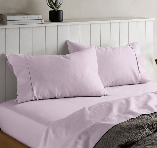 Alba Cotton Rich Sheet Set Range Lilac