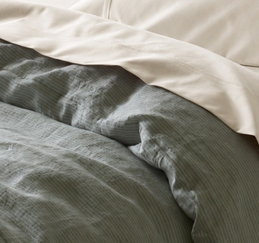 Alba Cotton Rich Sheet Set Range Oatmeal