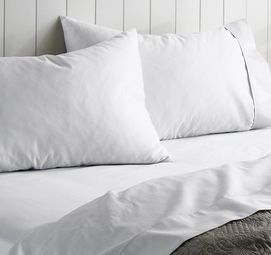 Alba Cotton Rich Sheet Set Range White