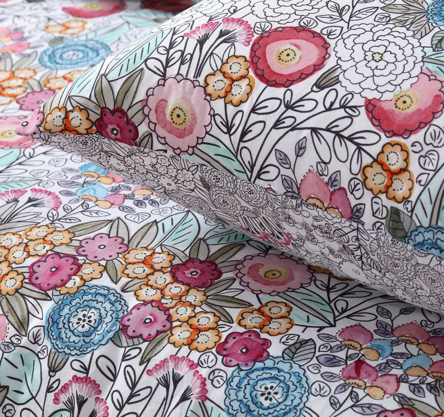 Amara Quilt Cover Set Range Multi