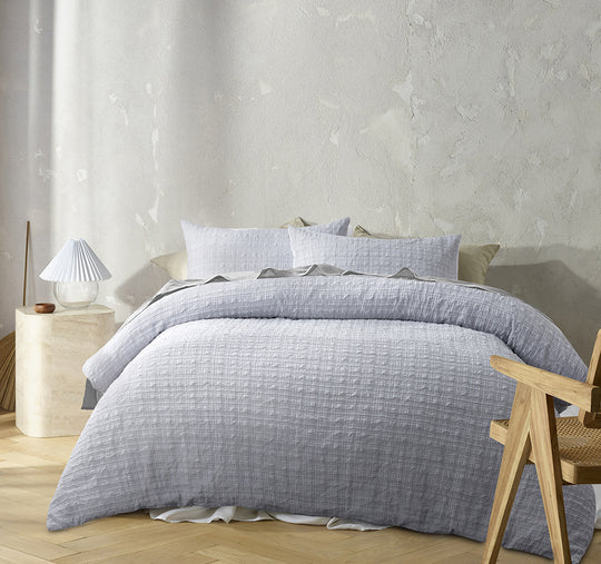Augusta Quilt Cover Set Range Grey
