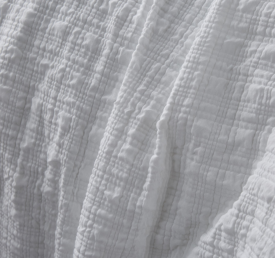 Augusta Quilt Cover Set Range White