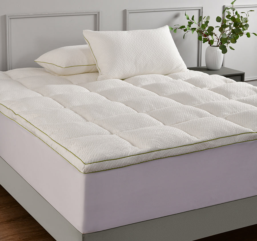 Bamboo 1200GSM Mega Fitted Mattress Topper Range