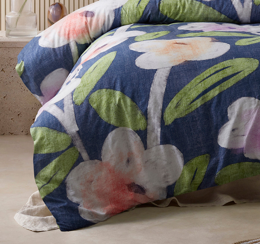 Bella Quilt Cover Set Range Blue