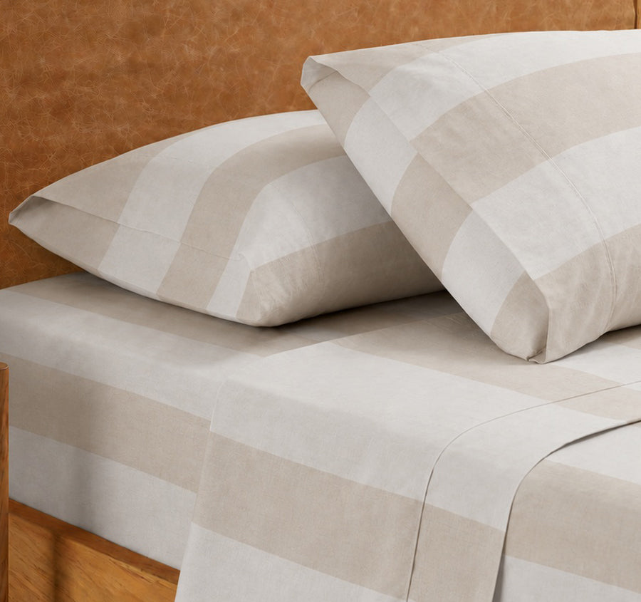 Blair Stripe Sheet Set Range Natural