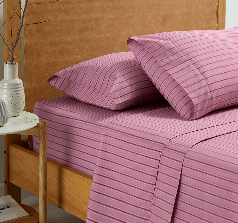 Blair Stripe Sheet Set Range Pink