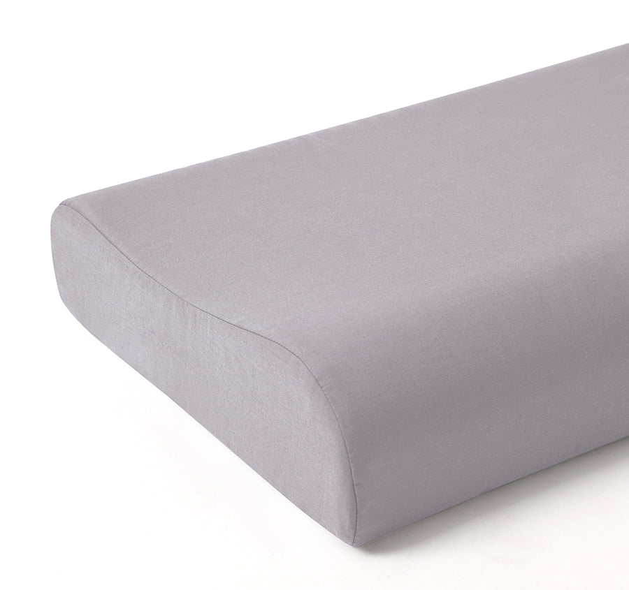 Cotton Blend Contour Pillowcase Silver