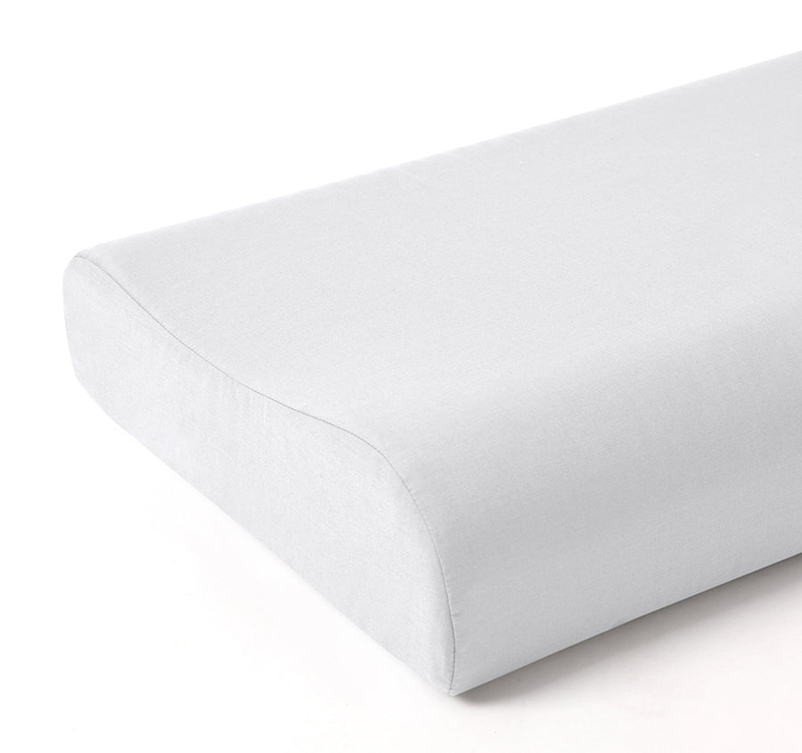 Cotton Blend Contour Pillowcase White