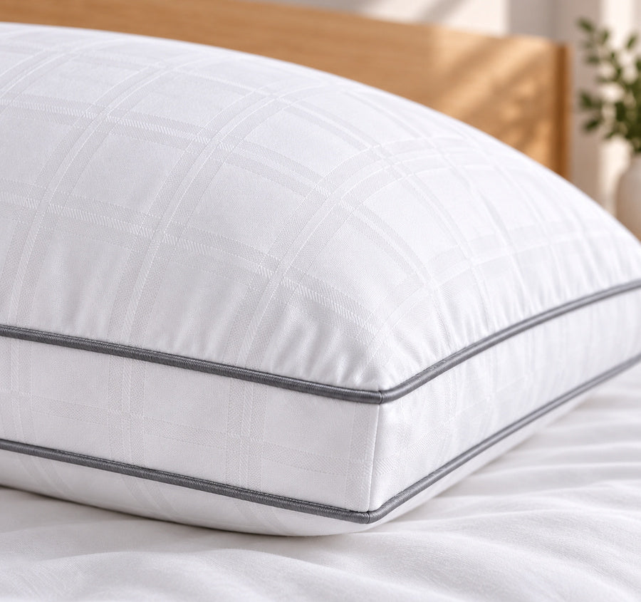 Deluxe Hotel 2 Pack 1200g Medium and Soft King Pillow
