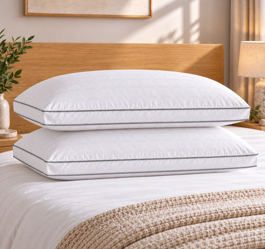 Deluxe Hotel 2 Pack 1200g Medium and Soft King Pillow