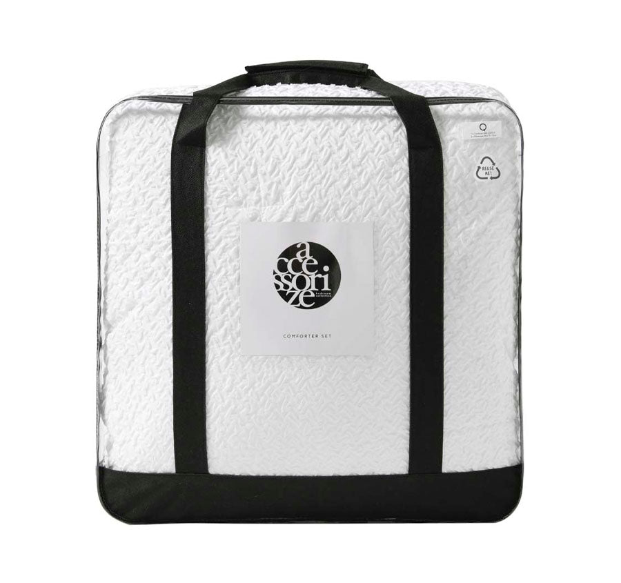 Dotty Comforter Set Range White