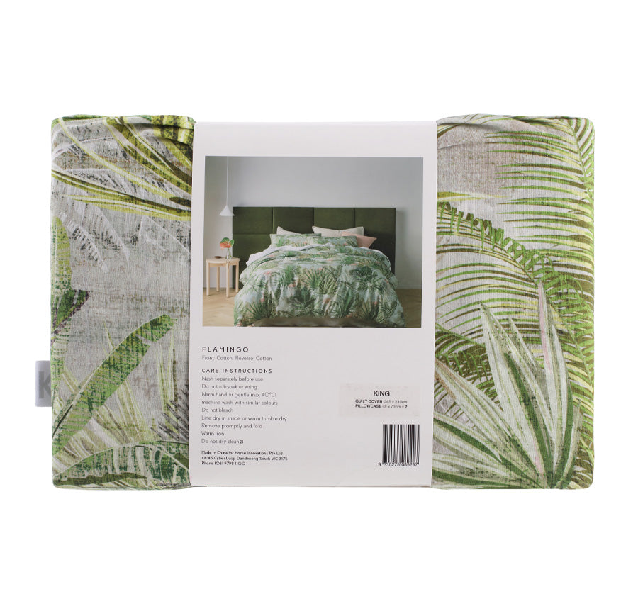Flamingo Quilt Cover Set Range Multi