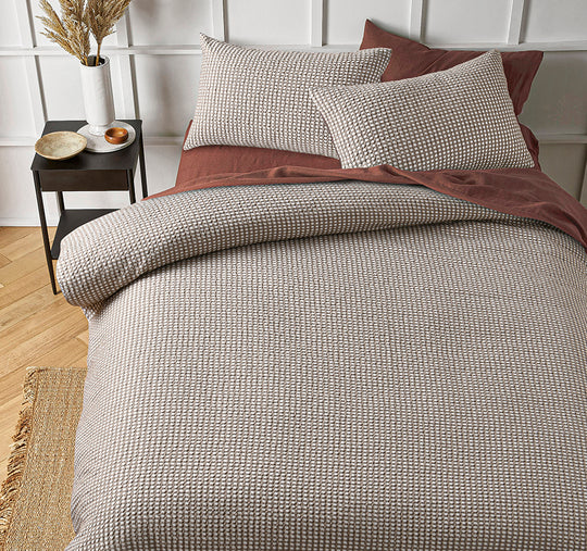 Hokey Pokey Quilt Cover Set Range Natural