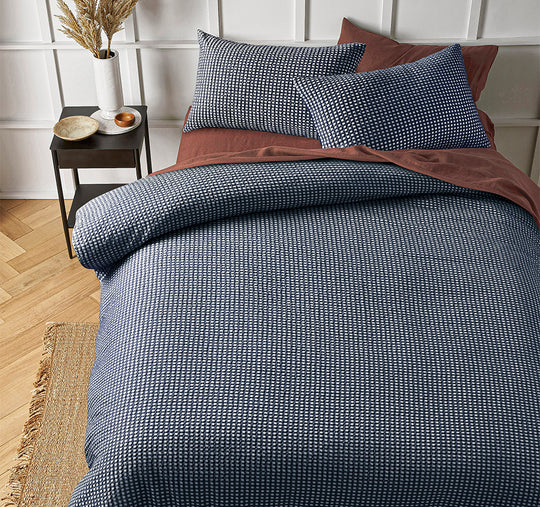 Hokey Pokey Quilt Cover Set Range Navy