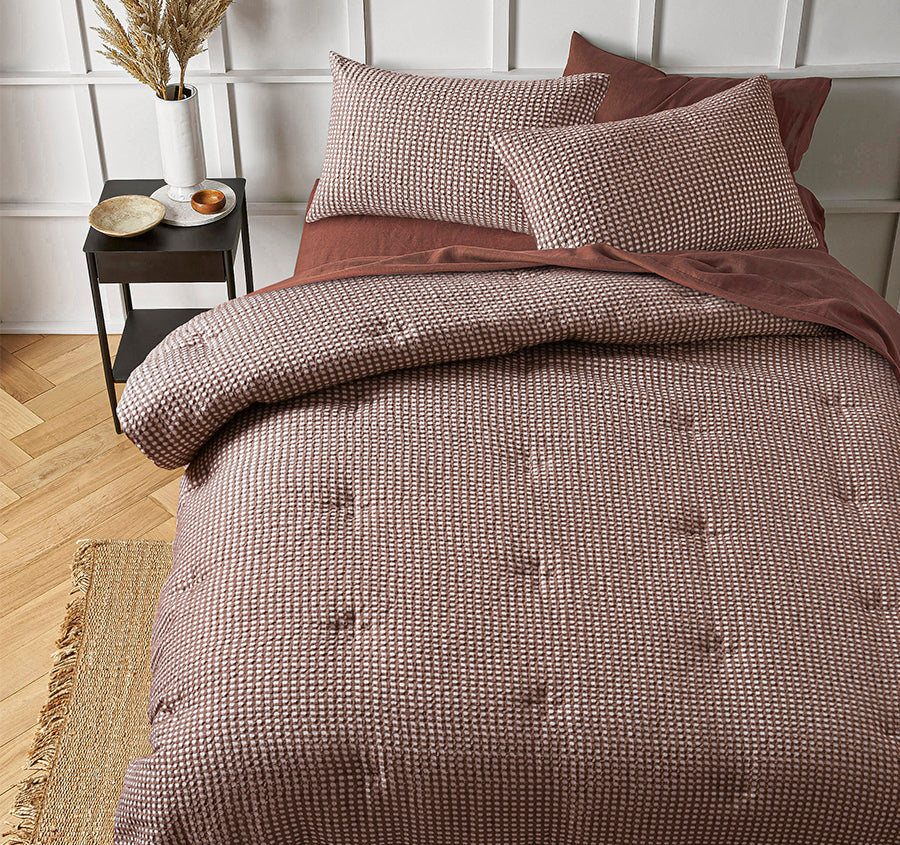 Hokey Pokey Comforter Set Range Tobacco
