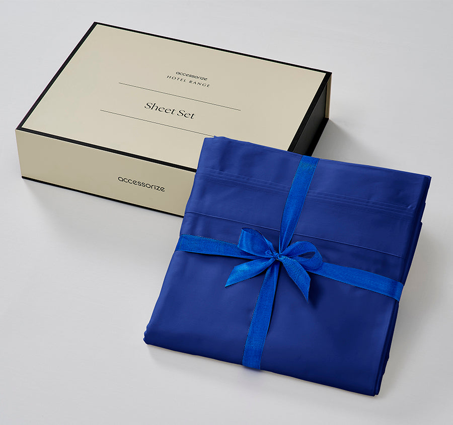 Hotel Egyptian Cotton 700TC Mega Sheet Set Range Navy
