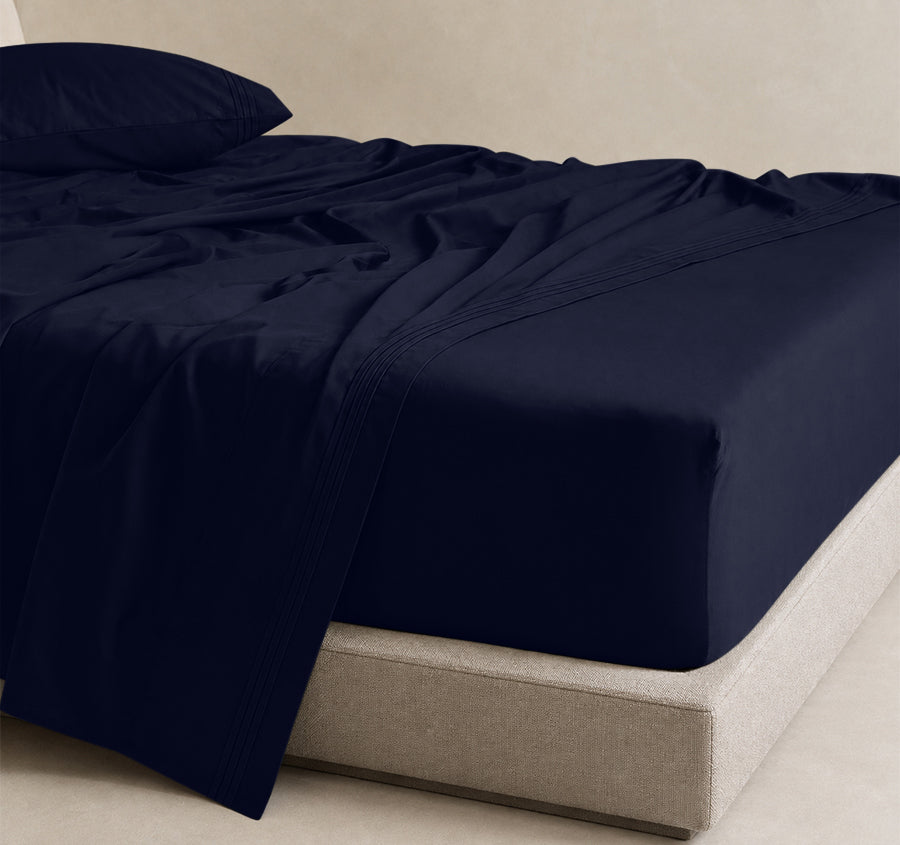Hotel Egyptian Cotton 700TC Mega Sheet Set Range Navy