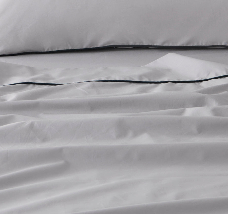 Hotel Deluxe Mega Sheet Set Range Grey and Black
