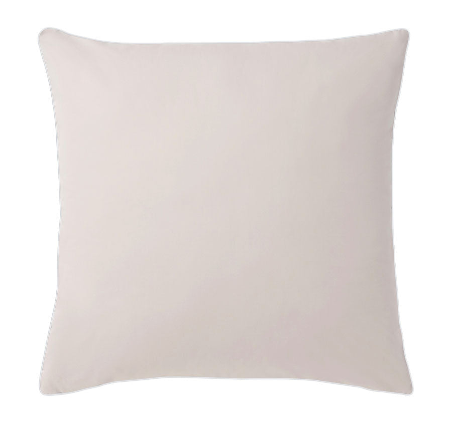 Hotel Deluxe European Pillowcase Natural and White