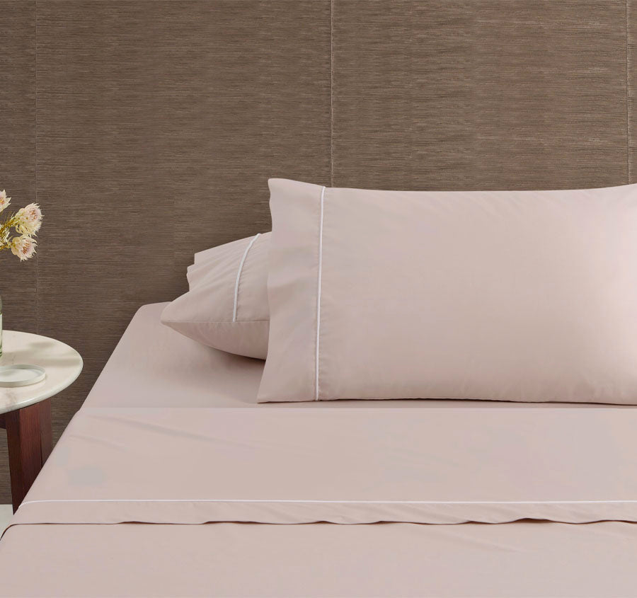 Hotel Deluxe Mega Sheet Set Range Natural and White